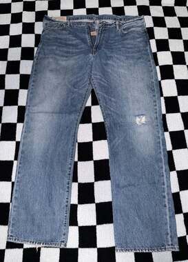 Vintage Polo Ralph Lauren Classic 867 Distressed Jeans 38x32 Blue Denim